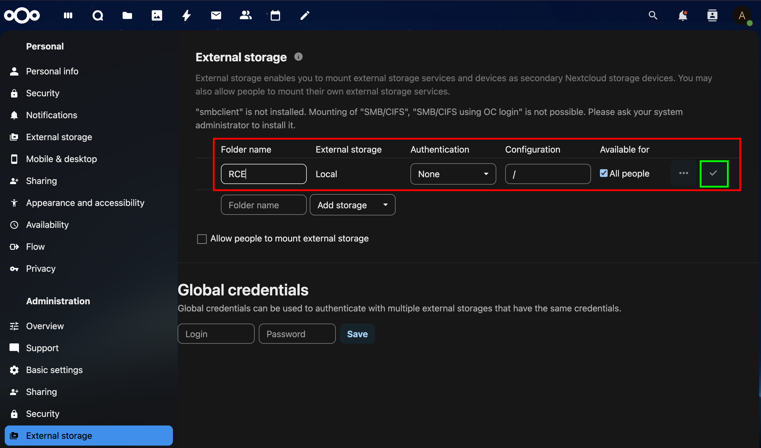 Add Local File Storage