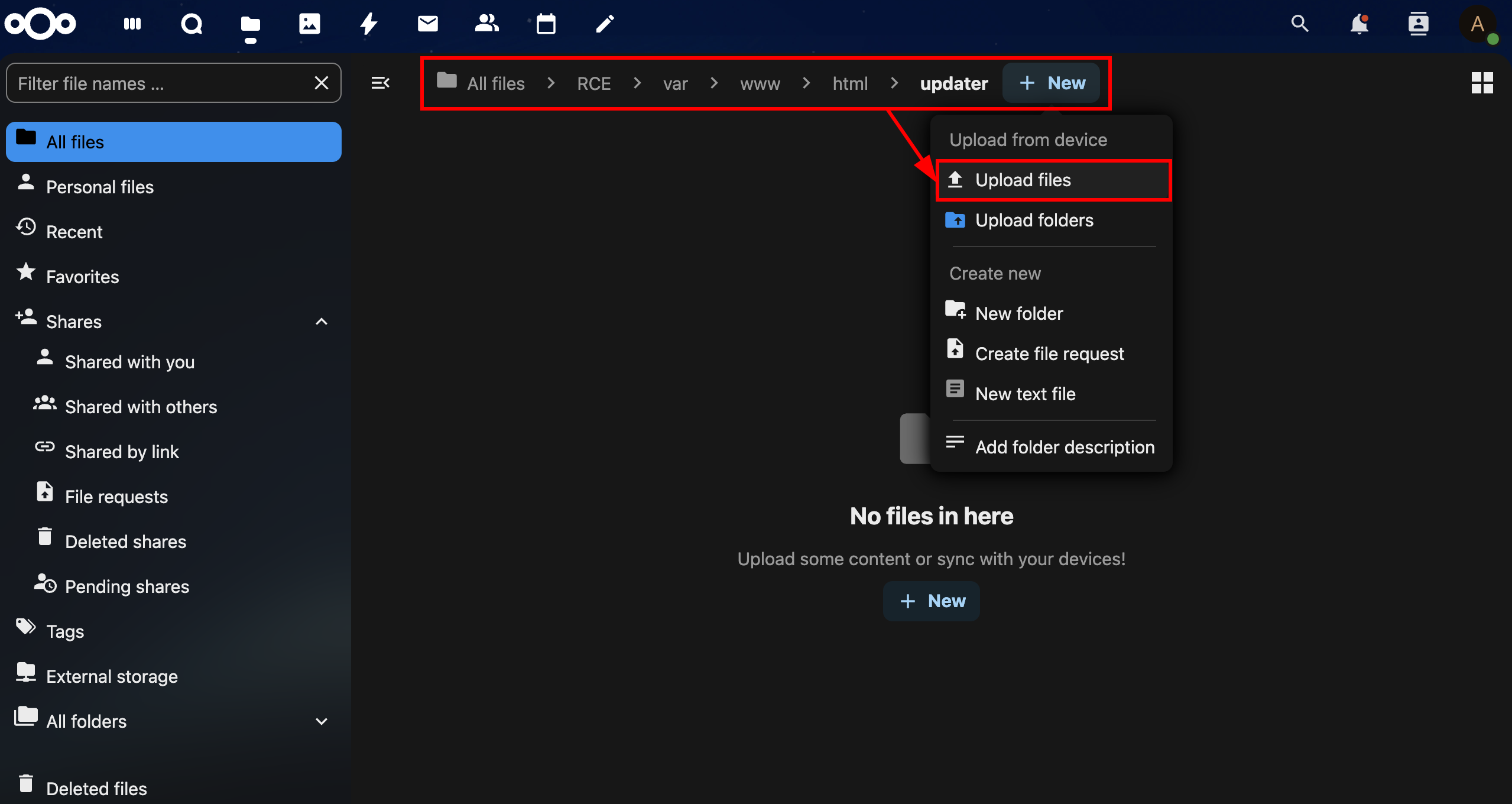 Upload PHP Web Shell